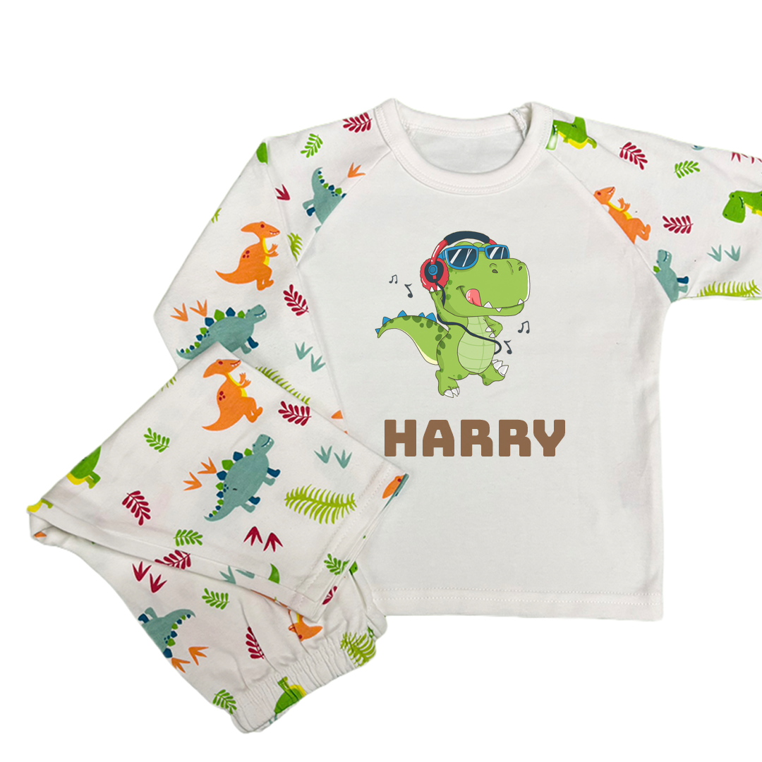 Personalised Disco Dino PJs
