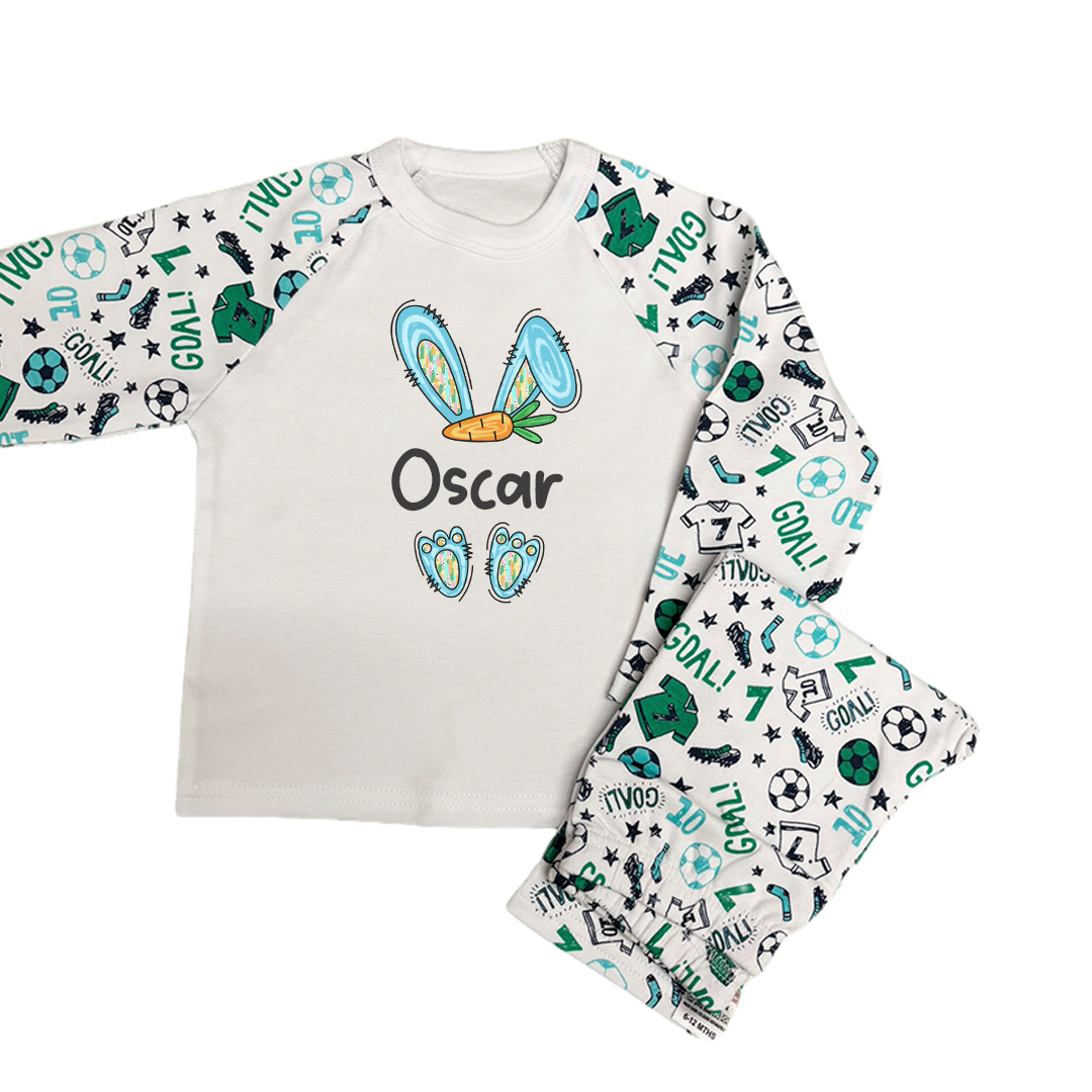 Easter Bunny Football Pjs