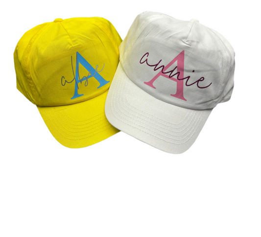 Personalised kids cap