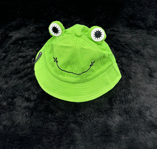 Green frog children’s bucket hat